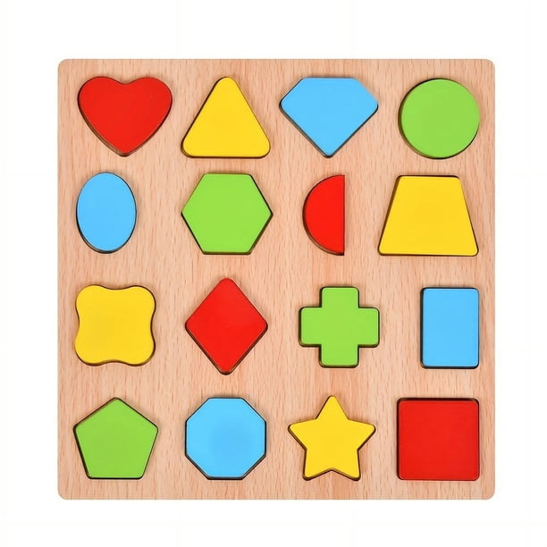 Puzzles For Toddlers, Wooden Alphabet Number Shape ABC Name Puzzles Toys For Kids, Montessori Preschool Educational Gift Learning Letter Puzzles Toys