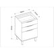 thumbnail image 2 of Mueble Base 3 cajones 1604 Itapua, 2 of 2