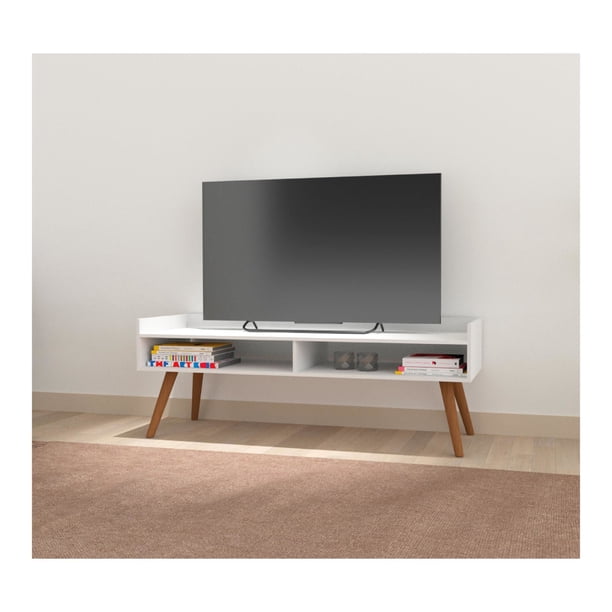 Rack Tv 50 Pulgadas 122x40x44 Cm Blanco