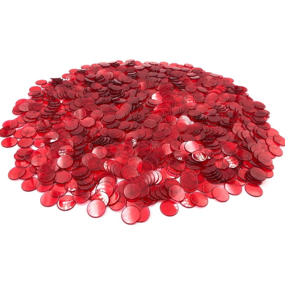 Fichas de bingo YH Poker 1000 fichas plásticas rojas de 1,9 cm