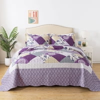 Juego De Edredón Honeilife King Size 3 Piezas Microfibra Para Todas Las Estaciones