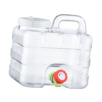 Ioensy - Contenedor De Agua De 7,5 L Con Grifo, Jarra De Agua Transparente Para Acampar Para Cocinar Al Aire Libre