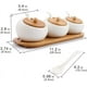 thumbnail image 4 of Juego 3 Especieros Ceramicos Con Tapa Y Base De Bambu, 4 of 5