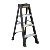 Escalera Dewalt Dxl3010-04, 1,2 M, Fibra De Vidrio, 300 Libras, Negra