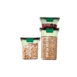 Estilodomus - Set 3 Contenedores Herméticos Con Marcador De Fecha 200Ml, 600Ml Y 1000Ml