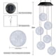 thumbnail image 3 of Carillón de viento solar Toodour, bola que cambia de color con luces LED, 3 of 7