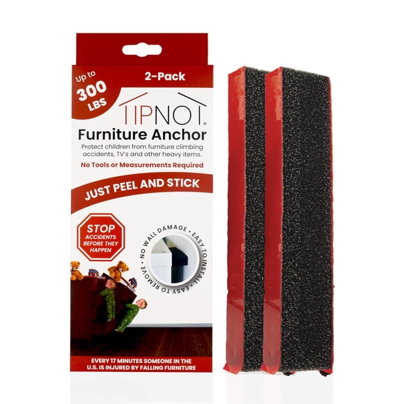 Adhesivo antitaladro para muebles Anchor TipNot, paquete de 2 unidades, 136 kg