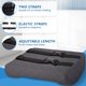 thumbnail image 5 of Almohada de apoyo lumbar LumbarPal para silla de oficina y coche, color gris, 5 of 7