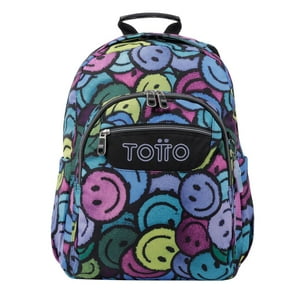 Mochila Escolar Totto Acuarela Smiler
