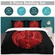 thumbnail image 5 of Red Logo Tool Band 3 Pieces Bedding Sets Comfortable Soft Comforter Sets Decoration Bedroom Gifts, 5 of 5