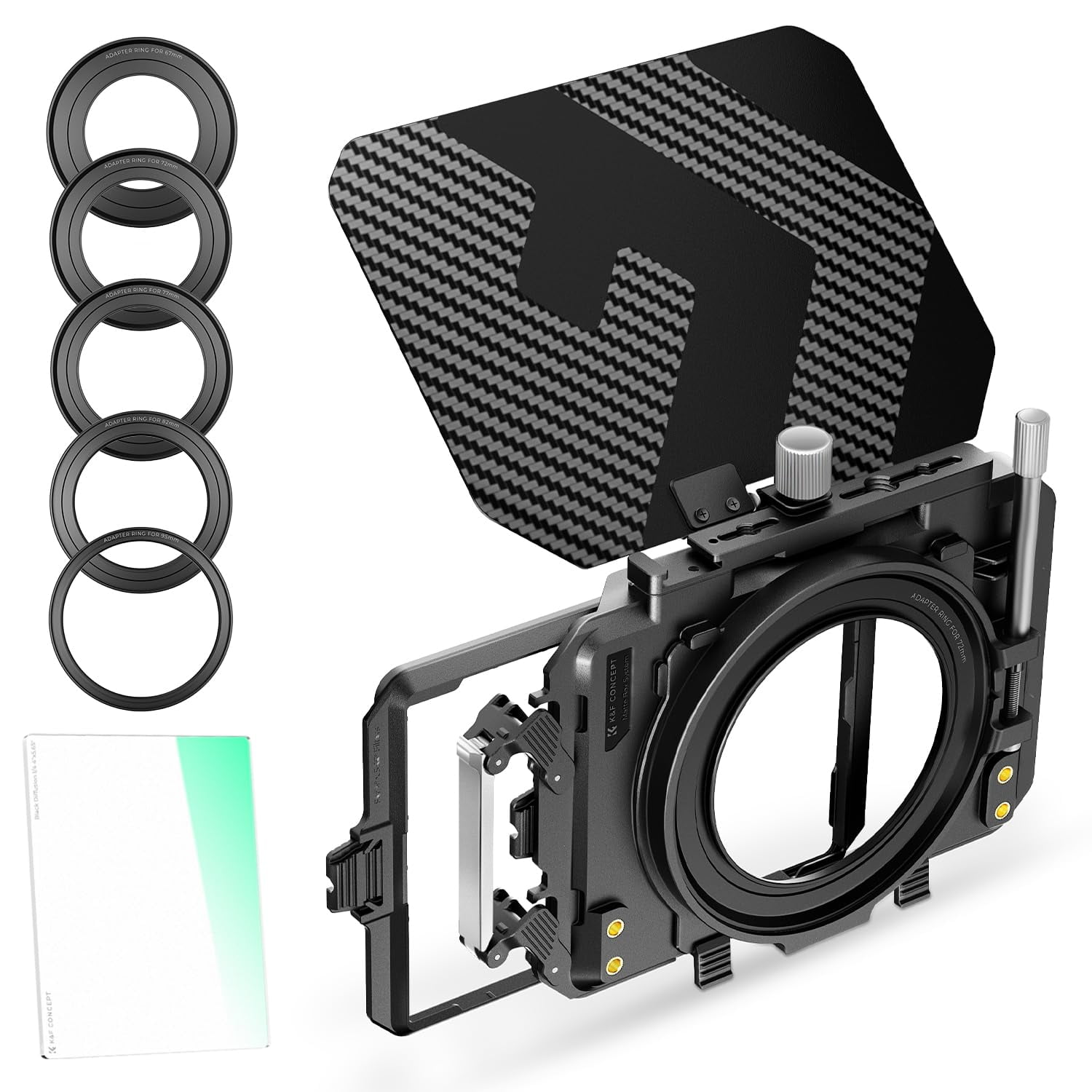 Kit De Filtros K&f Concept Mini De Matte Box Con Black Mist 1/4