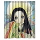 thumbnail image 1 of Cortina de ducha de anime japonés para niña, juego de cortina de baño con ganchos, tamaño 60 x 72 pulgadas, 1 of 3