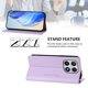 thumbnail image 3 of Funda Billetera con Soporte para Xiaomi 17 Bloqueo RFID Plegable Morado claro, 3 of 6