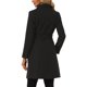 thumbnail image 3 of INSPIRE CHIC Abrigo Vintage con Cinturón para Mujeres, Cuello Alto, Abrigos de Invierno, Talla M, Negro, 3 of 6