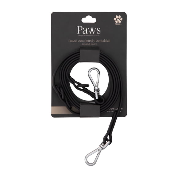 Correa Paws Negro / S