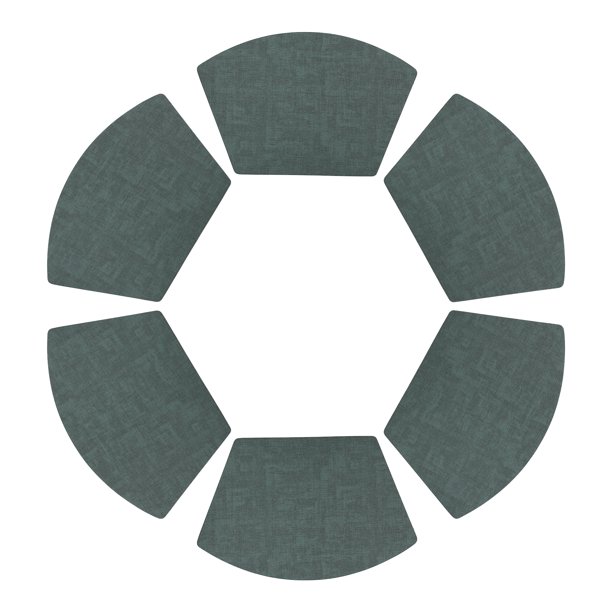 REGALWOVEN Juego de 6 Manteles Individuales de Cuero Sintético para Decoración de Mesa de Comedor de Cocina Lavables Resistentes al Calor Manteles Individuales Limpiables Verde 19*12in