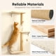 thumbnail image 3 of Set de estanterías de pared para gatos FUKUMARU 4 en 1 de madera para trepar, color beige, 3 of 9