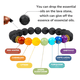 thumbnail image 3 of Pulsera y collar de siete chakras, pulsera de piedra de #12, 3 of 3