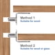 thumbnail image 4 of Uxcell 25 piezas de soportes de estante en forma de L con pasadores de soporte con funda de goma negra 0.24", 4 of 5