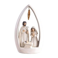 Bothyi - Figura De Belén, Regalo Religioso, Decoración Del Nacimiento De Jesús Para Fiesta En Casa, Color Blanco