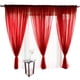 thumbnail image 3 of suxuMhao Cortinas, Juego de 2 Paneles Cortinas Semitransparentes Montadas en Poste, Cortinas Largas Ligeras 39x79in, Cortinas Translúcidas Naranjas para Sala/dormitorio, Visillos de Ventana, 3 of 4