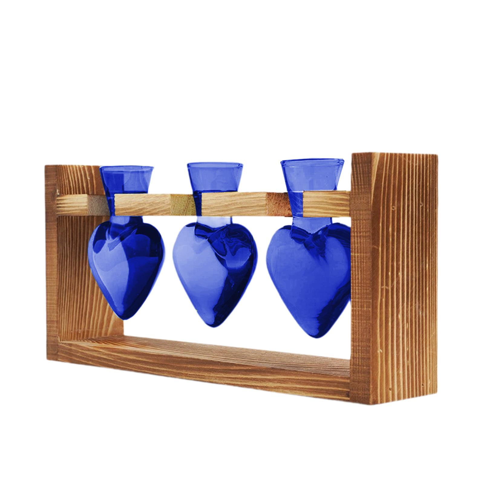 Bothyi - Maceta Hidropónica Para Plantas, Terrario Para Mesa De Comedor, Cocina De Estilo Rústico, Color Azul