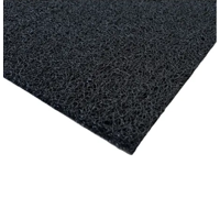 Genérico - Alfombra Limpiapies Rizada 60X50Cm Negra Mediotransit