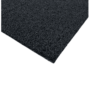 Genérico - Alfombra Limpiapies Rizada 60X50Cm Negra Mediotransit