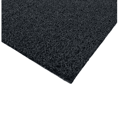 Genérico - Alfombra Limpiapies Rizada 60X50Cm Negra Mediotransit