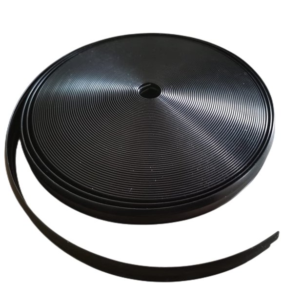 Moldura de recorte Ameri 2,5 cm, vinilo negro, rollo de 22,5 m
