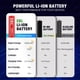 thumbnail image 3 of Pilas de litio AA recargables EBL 1,5 V 3000 mWh (paquete de 8), 3 of 9