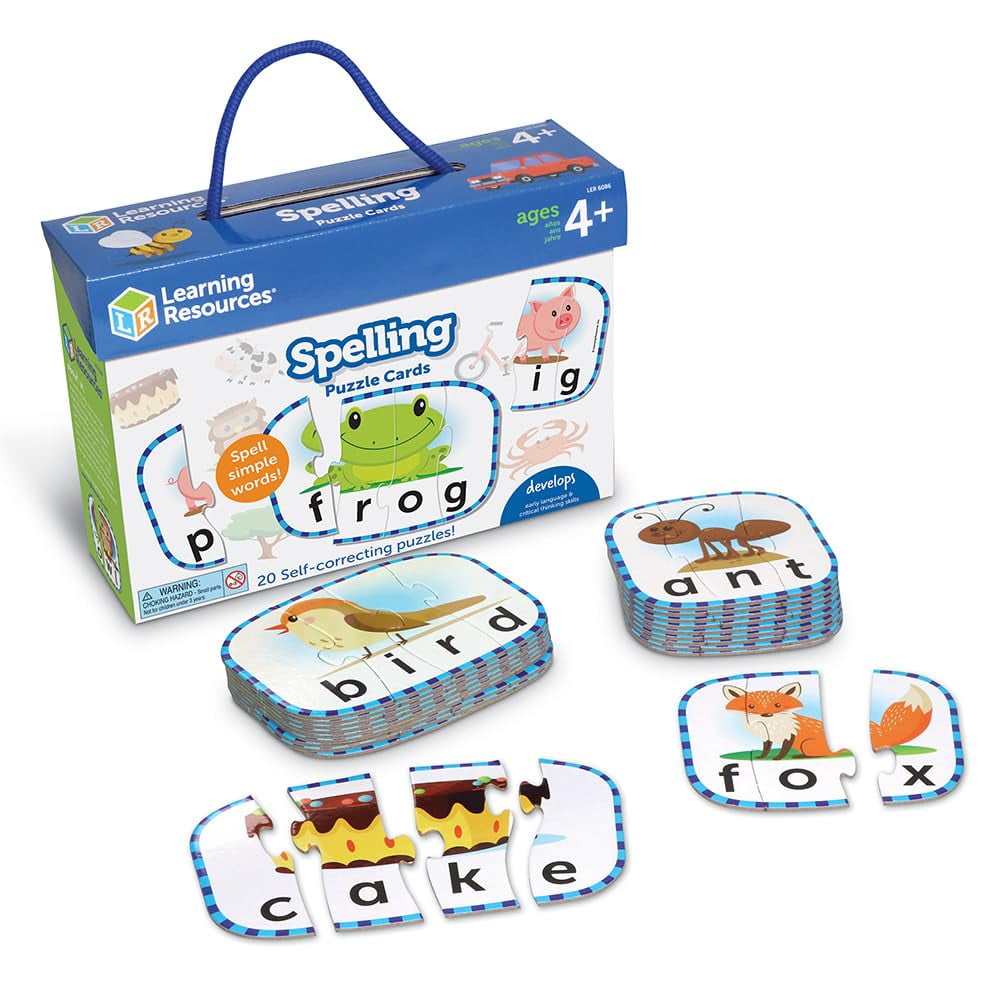 Tarjetas De Rompecabezas De Ortografía Learning Resources Para Jardín De Infantes 4+