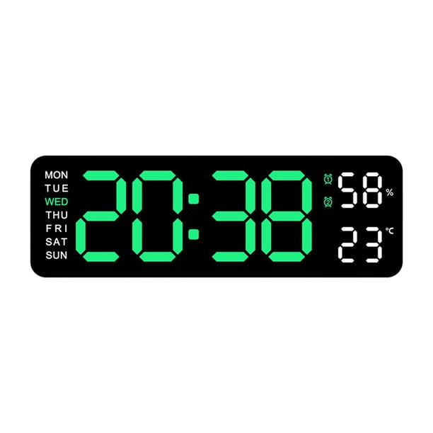 Reloj De Escritorio Atenuador De Brillo Automático Decoración De Pared Del Hogar Reloj Moderno