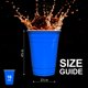 thumbnail image 2 of Vasos de Fiesta PAMI Azul 473 ml - Pack de 30 Desechables, 2 of 7