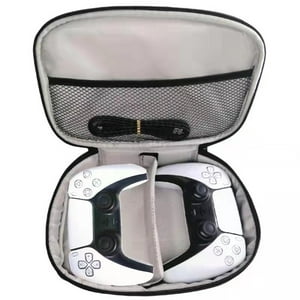 Genérico - Bolsa De Almacenamiento Para Ps4 Ps5 Dual Controller Funda De Transporte Portátil Para Dualsense Gamepad Bolso De Viaje A Prueba De Golpes Para Switch Pro/Xbox-Negro