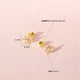 thumbnail image 2 of Aros de flor de oro 14k con circones rosados, 2 of 4