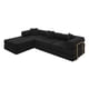 thumbnail image 3 of 108'' Modular Sectional Sofa with L-Shape Chaise, Boneless Cloud Couch with Deep Seat, Sponge Compression Sofas No Assembly Required, Modern Sofa Fold-Out Sofa Bed,With Removable Backrest, (Black), 3 of 3