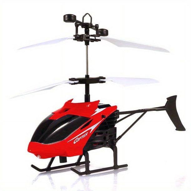1pc MIni Remote Control Aircraft Rc Flight Sensor Plane Flying Infrared Helicopter Toy With Light