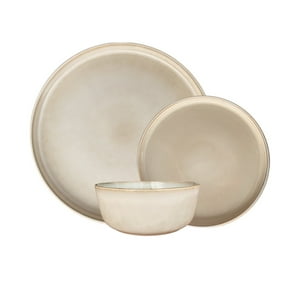 Mova - Set Vajilla 18 Piezas Cerámica Beige Linea Oslo