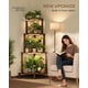 thumbnail image 2 of Soporte para Plantas Bamworld Esquinero de Madera de 4 Niveles con Luz de Cultivo, 2 of 8