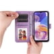 thumbnail image 3 of Funda tipo cartera FOXDOCK para Samsung Galaxy M23 5G , diseño girasol en relieve, cuero PU, cierre magnético, soporte y tarjetero, 3 of 5
