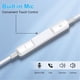 thumbnail image 4 of Audifono Con Cable USB-C Manos Libre Control Volumen Blanco, 4 of 4