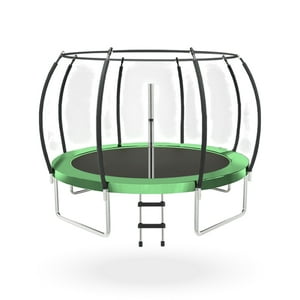 Pwrfitness - Cama Elastica Con Malla Y Escalera 3.66 Mt 12 Ft Para Niños Y Adultos