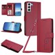 thumbnail image 1 of Funda Cartera Trébol para Samsung Galaxy S21 Plus con Ranuras Tarjetas y Carga Inalámbrica Rojo, 1 of 6