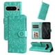 thumbnail image 2 of Funda tipo cartera FOXDOCK para Google Pixel 8 Pro , diseño girasol en relieve, cuero PU, cierre magnético, soporte y tarjetero, 2 of 5