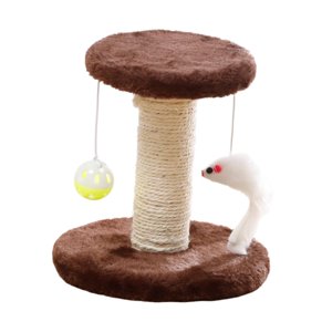 Magideal - Poste Rascador Para Gatos, Marco De Escalada De Sisal Para Gatos En Interiores, Lindo Poste Rascador Interactivo De Sisal Para Gatitos, Decoración Del Marrón