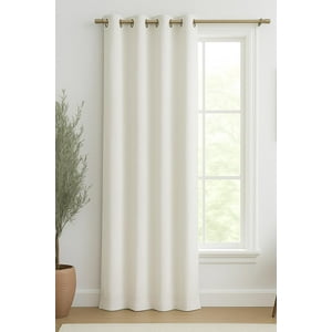 Clems - Cortina Blackout Lino 140X220Cm Blanco Blanco