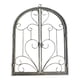 thumbnail image 5 of Marco De Ventana Arqueado Con Pergamino De Metal Para Decoración De Pared, Imitación óxido, Para Puerta De Entrada De Jardín., 5 of 5