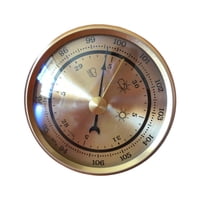 Magideal - Barómetro De Pesca, Manómetro De Metal Dorado Para Barco, Herramienta De Pronóstico Meteorológico Para Exteriores Robusta Y Potente, Fácil De Usar.