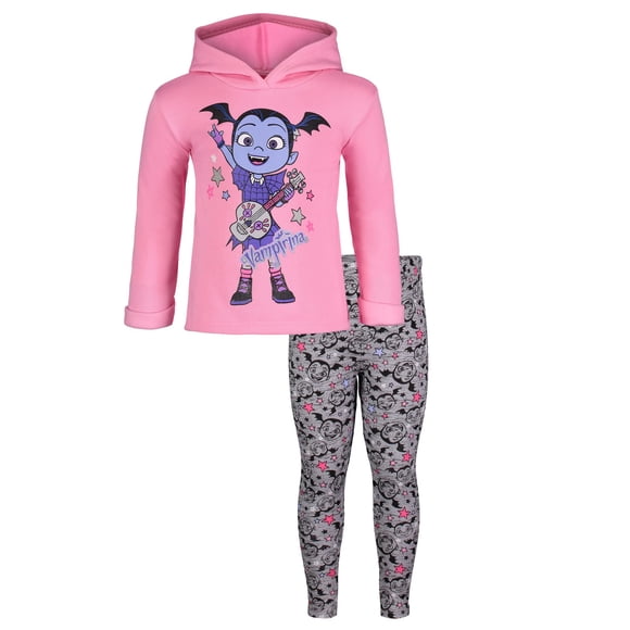 Conjunto para Niñas: Sudadera con Capucha y Leggings Disney Vampirina Rosa Talla 6